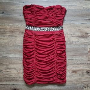 2/$8: Strapless Rouched Dress